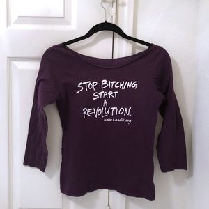 3/4 Length Sleeve Statement Tee